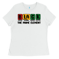 White prime element Ladies Tee - MaliasSmallBusiness