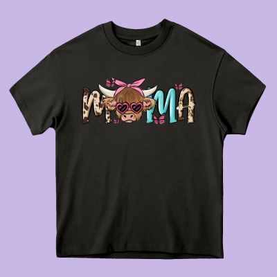 Mama Cow Heavy Core Tee Designed By Maliassmallbusiness