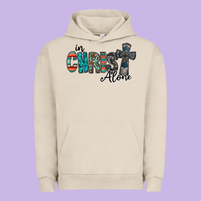In Christ Alone Urban Hoodie Designed By Racoondesign
