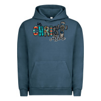 Pigment Midnight Navy in christ alone Urban Hoodie - RacoonDesign