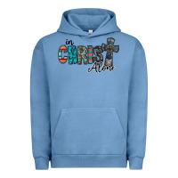 Pigment Pebble Blue in christ alone Urban Hoodie - RacoonDesign