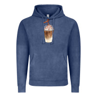 Vintage Denim iced coffee with cream Vintage Hoodie - BarkalooDesign