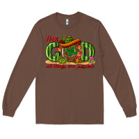Chestnut With God All Things Are Possible Mexico Long Sleeve Tee - texasbilliewilder