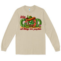 Mushroom With God All Things Are Possible Mexico Long Sleeve Tee - texasbilliewilder