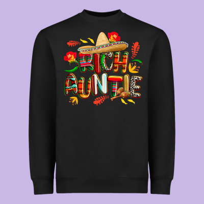 Cinco De Mayo Rich Auntie Heavyweight Sweatshirt Designed By Cowgirlartshop