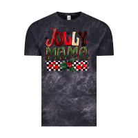 Cloud Black Christmas jolly mama Vintage Tee - BarkalooDesign