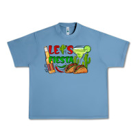Pebble Blue let's fiesta taco and beer Urban Heavy Tee - BarkalooDesign