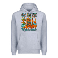 Heather Grey Gobble Til You Wobble Coffee Mug Premium Hoodie - FaDigitalArtStudio