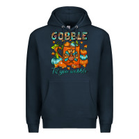 Navy Gobble Til You Wobble Coffee Mug Premium Hoodie - FaDigitalArtStudio