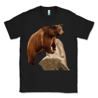 Black California Grizzly Bear Classic Tee - RanaPortraitStore