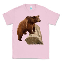 Bubblegum Pink California Grizzly Bear Classic Tee - RanaPortraitStore