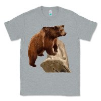 Heather Grey California Grizzly Bear Classic Tee - RanaPortraitStore