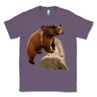 Lavender California Grizzly Bear Classic Tee - RanaPortraitStore