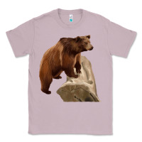 Lilac California Grizzly Bear Classic Tee - RanaPortraitStore