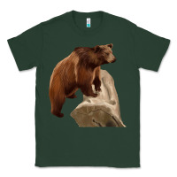 Sports Green California Grizzly Bear Classic Tee - RanaPortraitStore