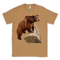 Toasted Coconut California Grizzly Bear Classic Tee - RanaPortraitStore