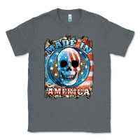Charcoal Heather made in america skull Classic Tee - JahusDesignShop