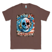 Chestnut made in america skull Classic Tee - JahusDesignShop
