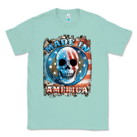 Seafoam made in america skull Classic Tee - JahusDesignShop
