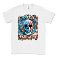 White made in america skull Classic Tee - JahusDesignShop