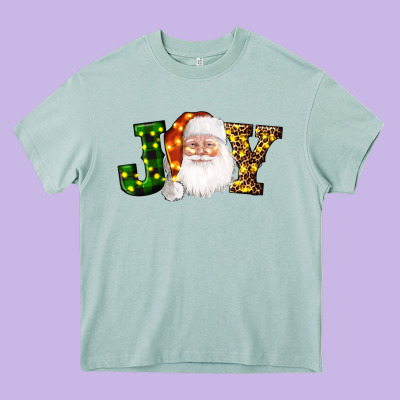 Christmas Santa Clause Joy Heavy Core Tee Designed By Adodesignshop