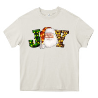 Cream Christmas santa clause joy Heavy Core Tee - AdoDesignShop