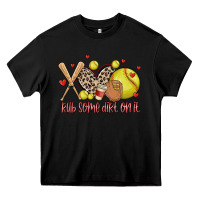 Black rub some dirt on it softball Heavy Core Tee - MaliasSmallBusiness