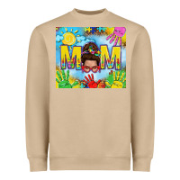 Mushroom Messy bun Autism mom 20oz skinny tumbler Heavyweight Sweatshirt - TumblerDesignByShophia