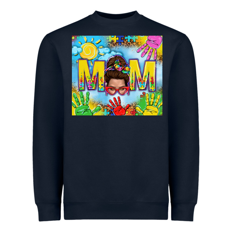 Messy Bun Autism Mom 20oz Skinny Tumbler Heavyweight Sweatshirt by TumblerDesignByShophia | Teevron