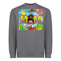Storm Messy bun Autism mom 20oz skinny tumbler Heavyweight Sweatshirt - TumblerDesignByShophia