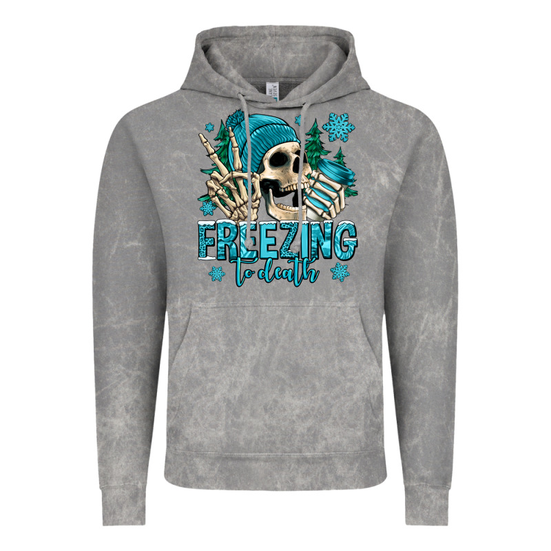 Freezing To Death Winter Skull Vintage Hoodie by Jasminsmagicworld | Teevron
