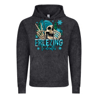 Vintage Black freezing to death winter skull Vintage Hoodie - Jasminsmagicworld