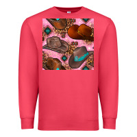 Cardinal western cowboy hat seamless pattern Premium Sweatshirt - BundleAndBundleShop