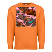 Carrot western cowboy hat seamless pattern Premium Sweatshirt - BundleAndBundleShop