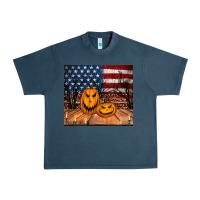 Midnight Navy halloween american flag tumbler Urban Heavy Tee - Jasminsmagicworld