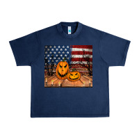 Navy halloween american flag tumbler Urban Heavy Tee - Jasminsmagicworld