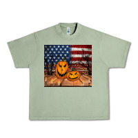 Oil Green halloween american flag tumbler Urban Heavy Tee - Jasminsmagicworld
