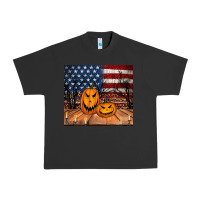 Pigment Black halloween american flag tumbler Urban Heavy Tee - Jasminsmagicworld