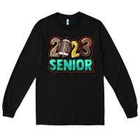 Black 2023 senior Football Long Sleeve Tee - NancyCooperArtShop