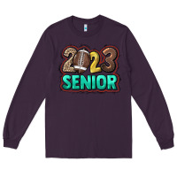 Plum 2023 senior Football Long Sleeve Tee - NancyCooperArtShop