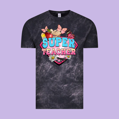 Super Teacher Vintage Tee Designed By Barkaloodesign