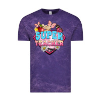 Cloud Purple super teacher Vintage Tee - BarkalooDesign
