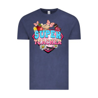 Vintage Denim super teacher Vintage Tee - BarkalooDesign