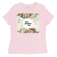 Bubblegum Pink best garandma ever Ladies Tee - MaliasSmallBusiness