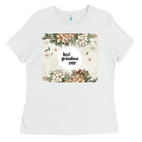 White best garandma ever Ladies Tee - MaliasSmallBusiness