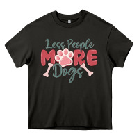 Asphalt less people more dogs Heavy Core Tee - MaliasSmallBusiness