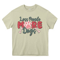 Mossy less people more dogs Heavy Core Tee - MaliasSmallBusiness