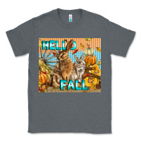 Charcoal Heather Hello Fall Rabbit Classic Tee - LillyAllenDesigns