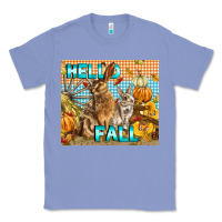 Colony Blue Hello Fall Rabbit Classic Tee - LillyAllenDesigns