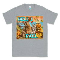 Heather Grey Hello Fall Rabbit Classic Tee - LillyAllenDesigns